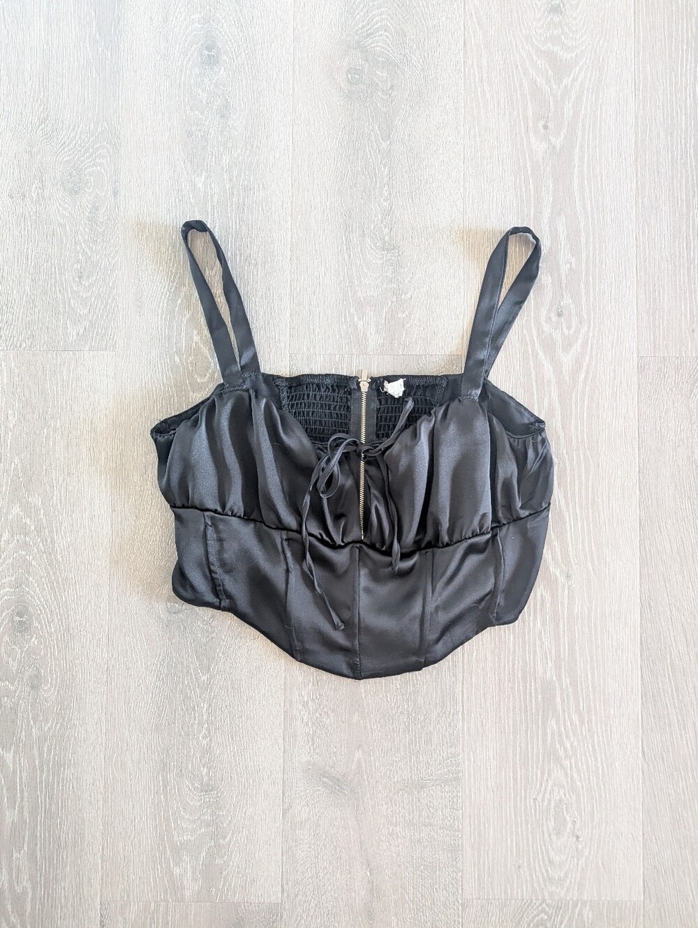 Garage Black Corset Top - XL